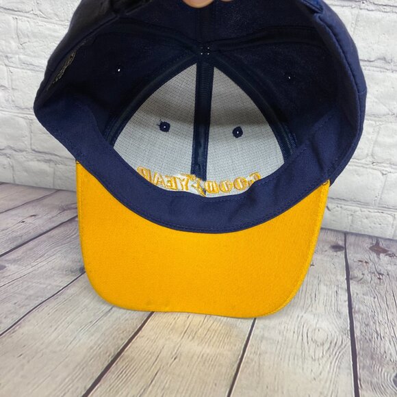Goodyear Racing Hat Cap Strap Back Navy Blue Yellow K-Products Headwear Sports - Picture 7 of 8